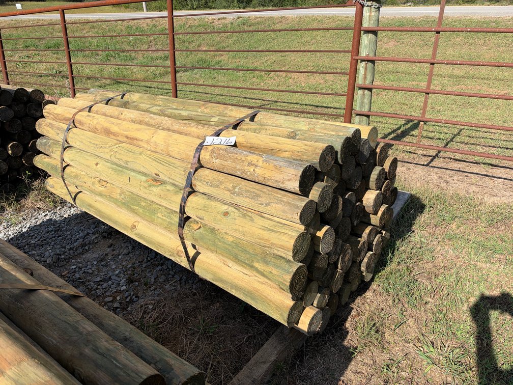 BUNDLE OF 4”X7’ TREATED POSTS