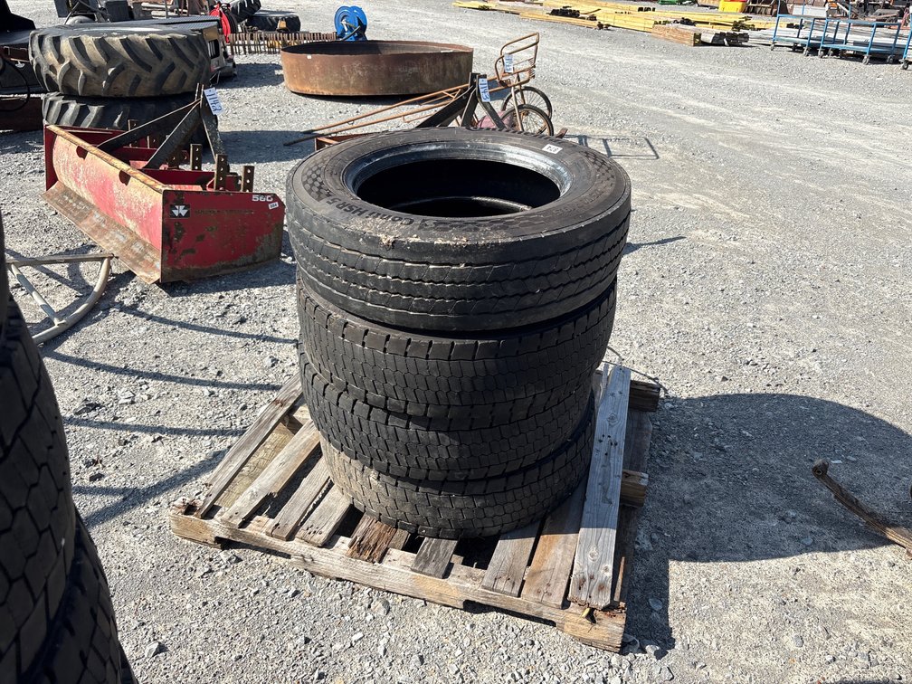 (4) 225/70/R19.5 TIRES