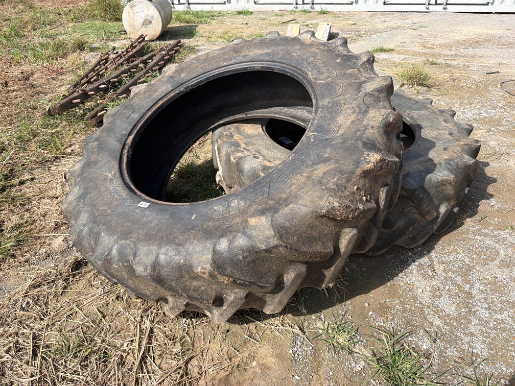 TWO TRACTOR TIRES  18.4R38