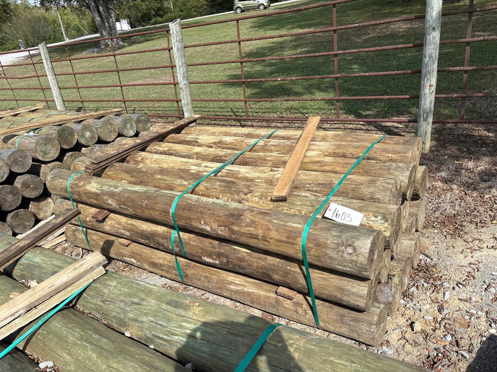 (18) 8” x 8’ TREATED POST