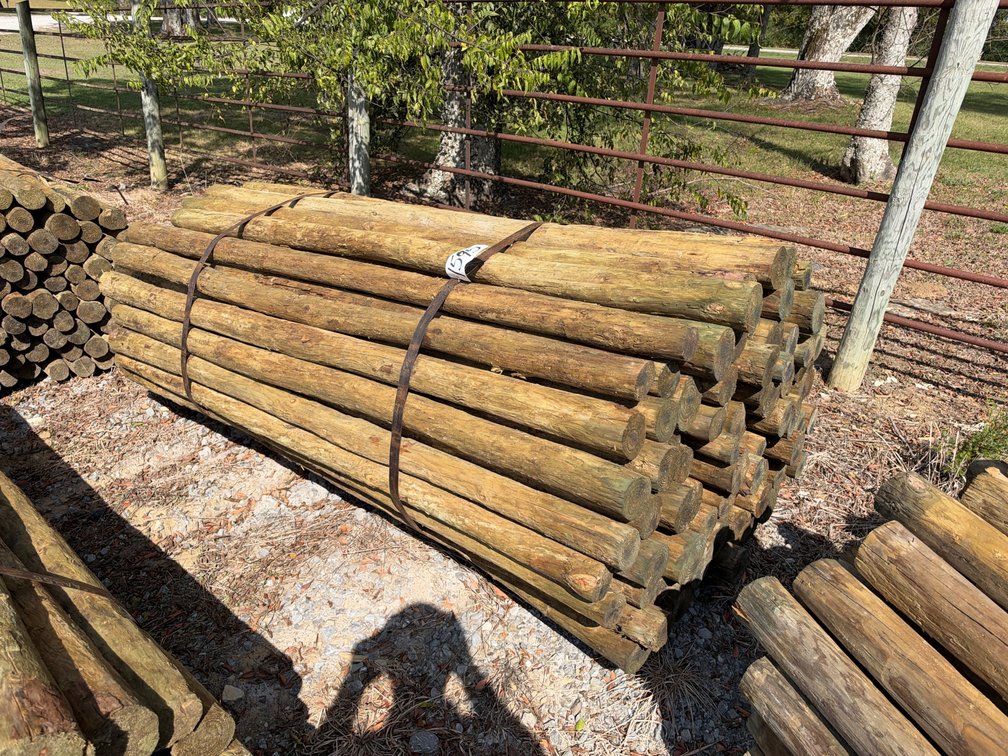 BUNDLE OF 3”X7’ WOOD POSTS