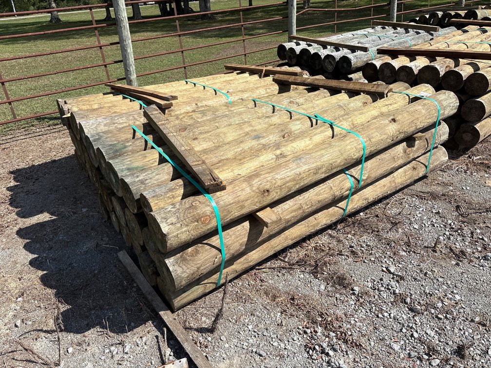 (18) 8” x 8’ TREATED POST