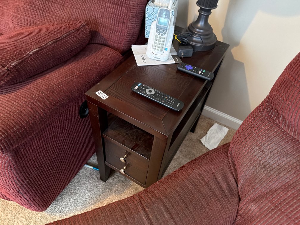 PAIR OF END TABLES