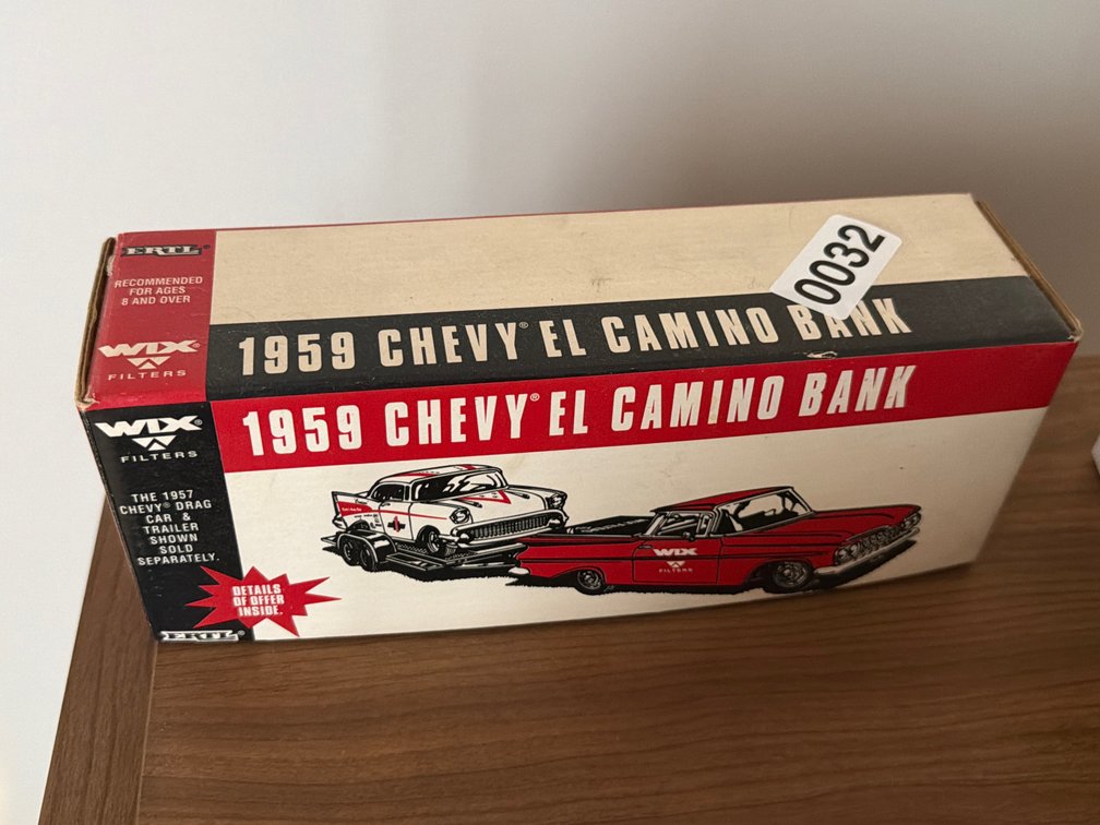 ERTL 1959 CHEVY EL CAMINO BANK