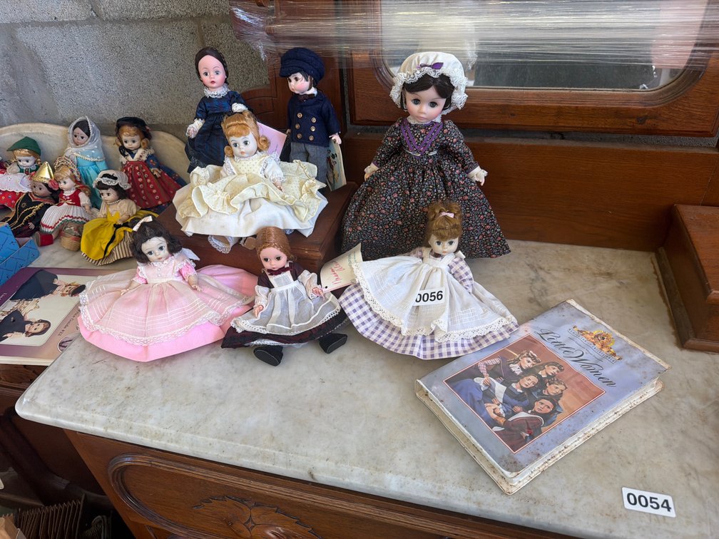 LOT OF MADAME ALEXANDER DOLLS AND LITTLE WOMEN VHS