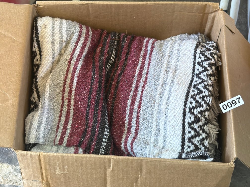 BOX OF BLANKETS