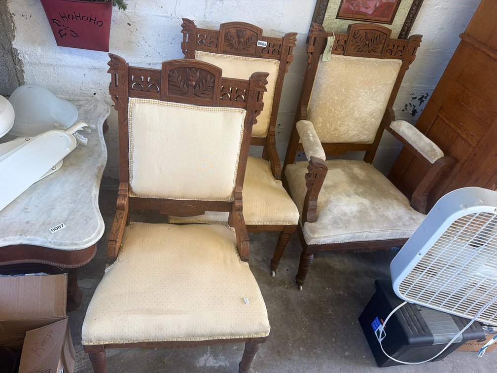 3 ANTIQUE CHAIRS