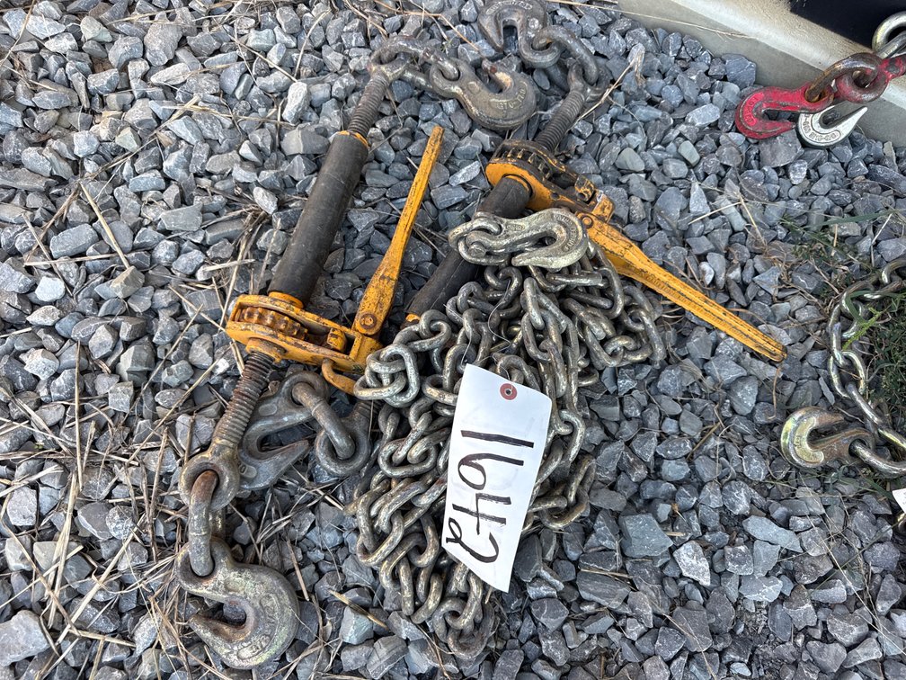 (1) CHAIN AND (2) RATCHET BINDERS
