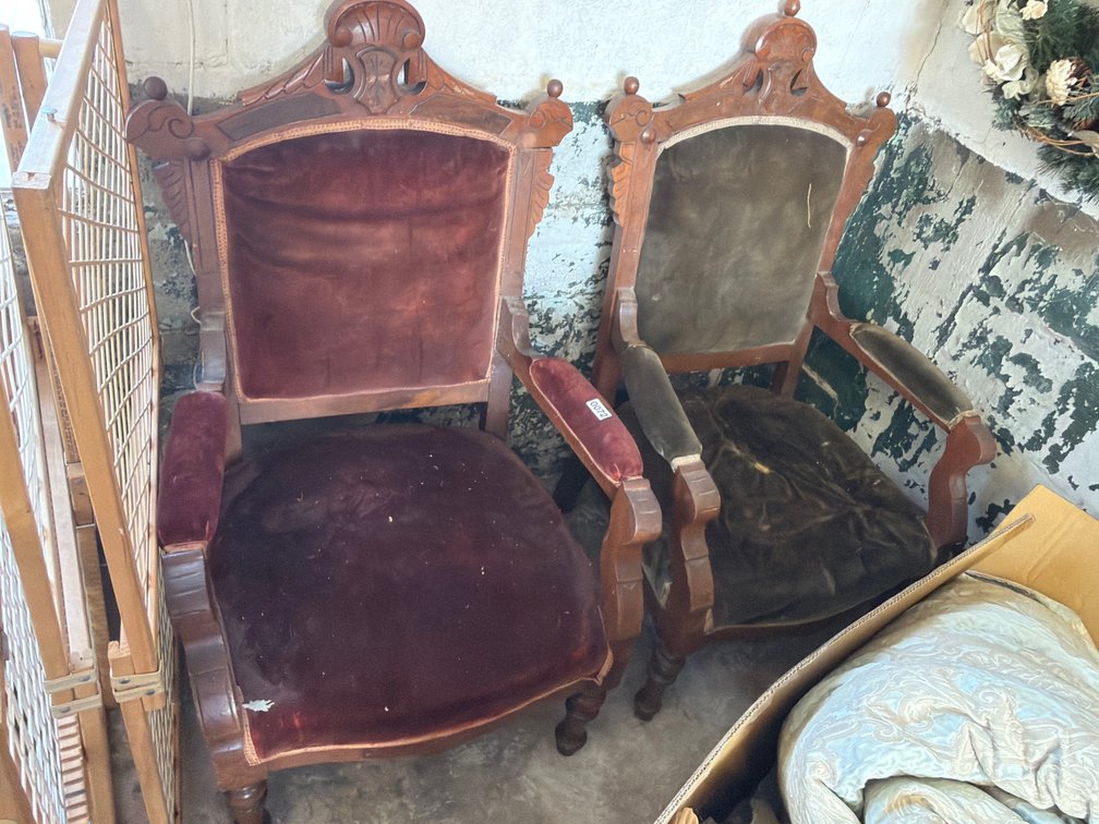 TWO ANTIQUE CHAIRS
