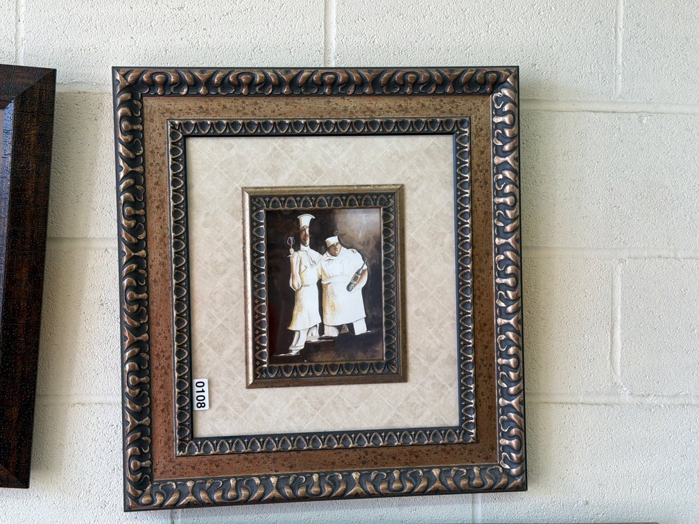 FRAMED PRINT 22”X21”