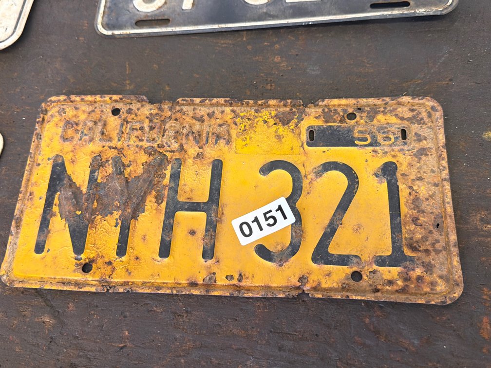 CALIFORNIA ‘56 LICENSE PLATE