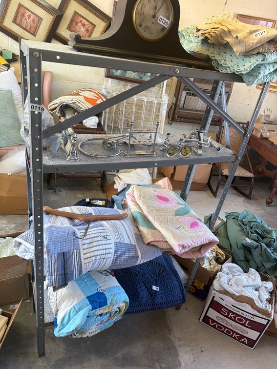 METAL SHELF- CONTENTS NOT INCLUDED
