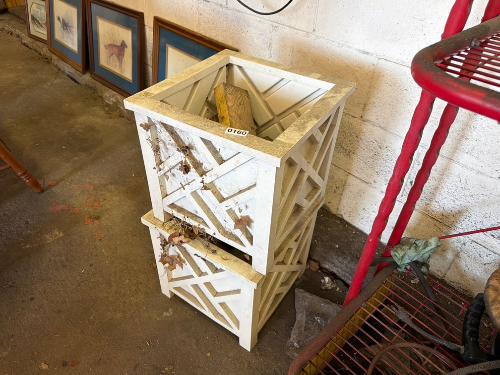(2) PLASTIC PLANTER BOXES