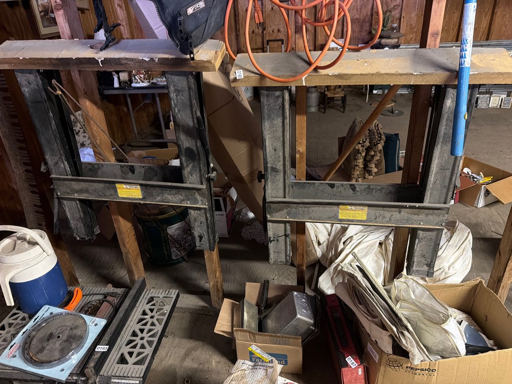 TWO SAW HORSES