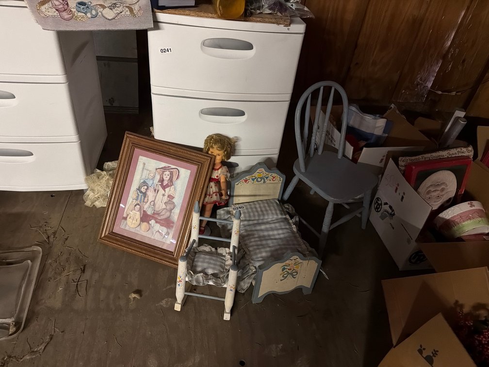 VINTAGE DOLLS, DOLL FURNITURE, AND PRINT
