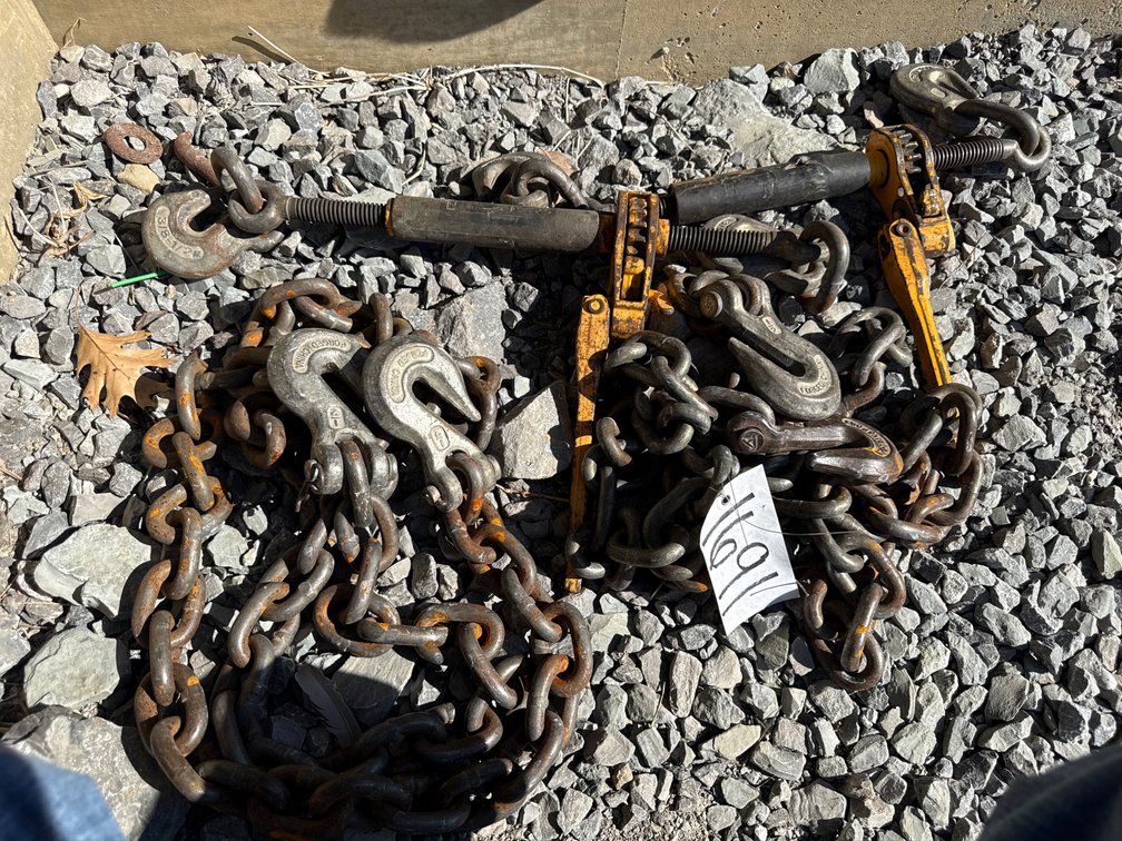 (2) 1/2” CHAINS AND (2) BINDERS