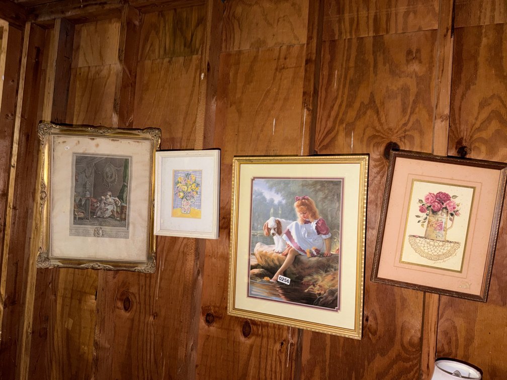 (4) FRAMED PRINTS
