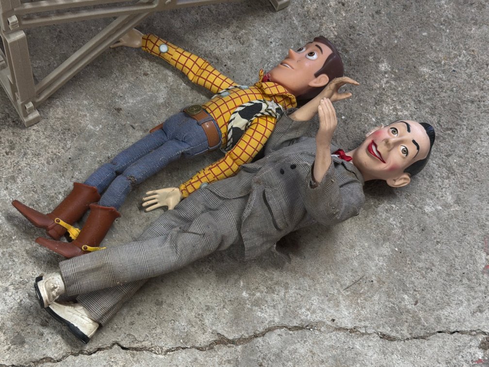 WOODY & PEE WEE HERMAN DOLLS