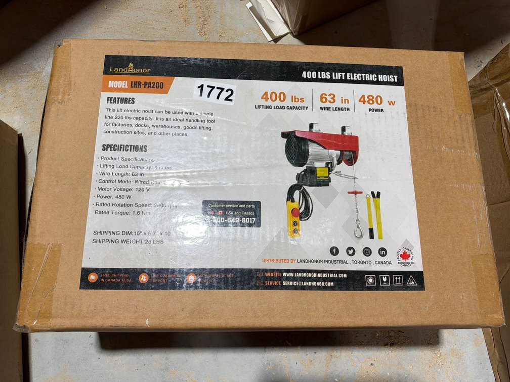 400 LB ELECTRIC HOIST