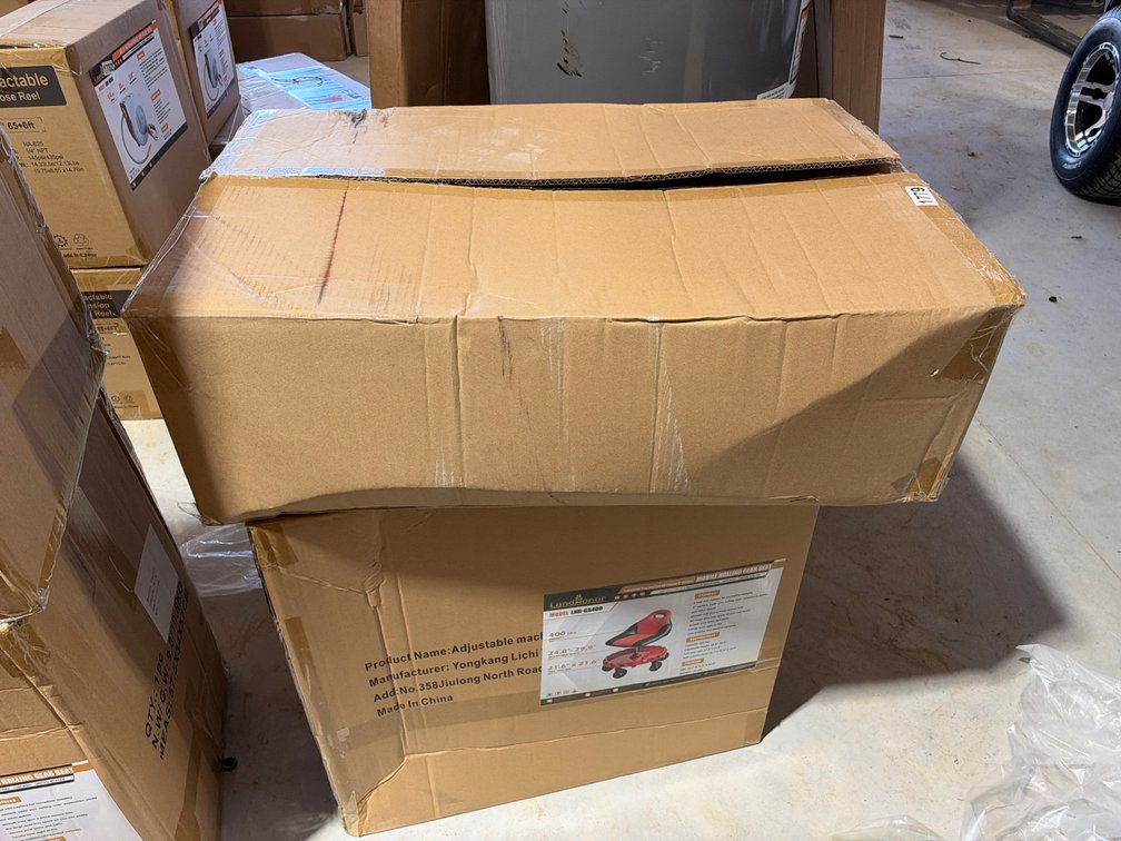 MOBILE SHELF/CART AND SHOP STOOL