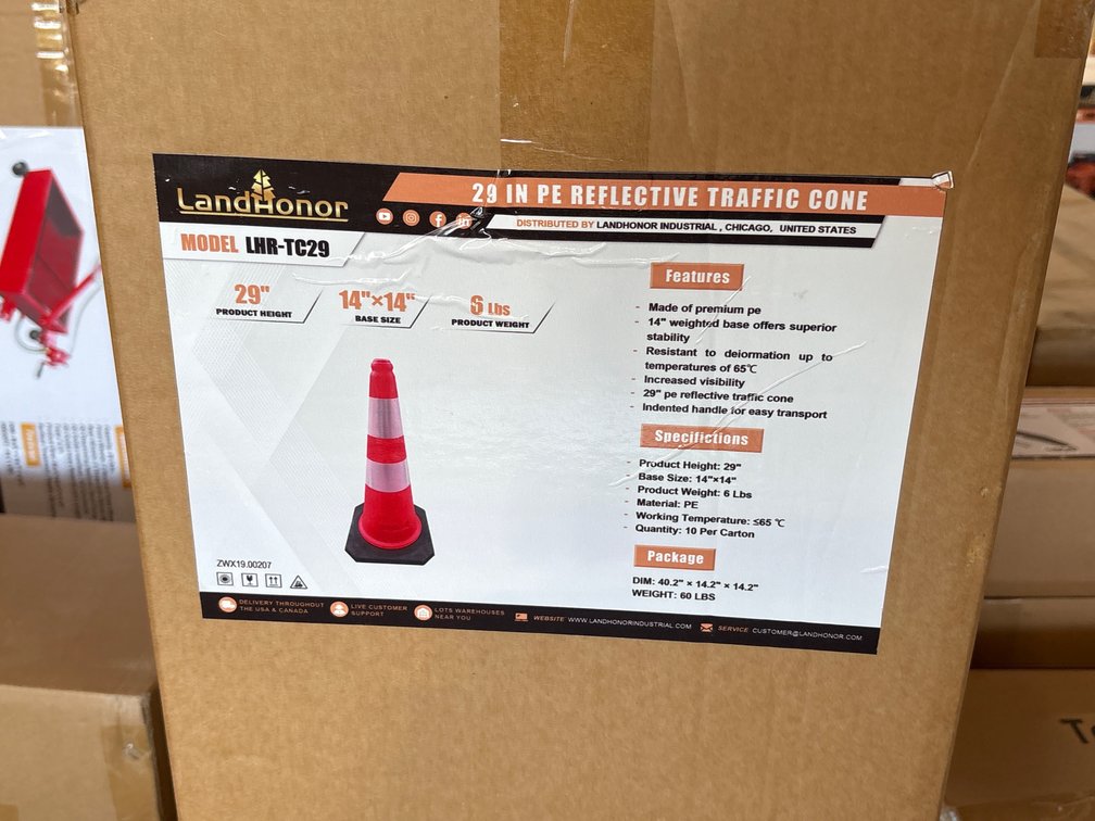(10) 29” TRAFFIC CONES