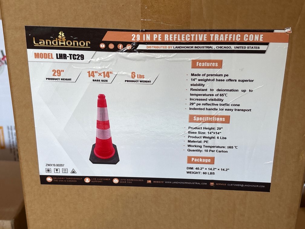 (10) 29” TRAFFIC CONES