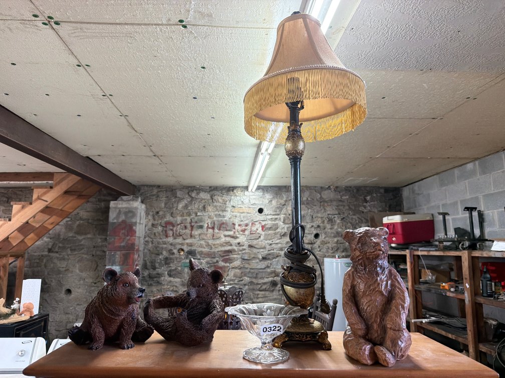 BEAR DECOR, CANDY DISH, LAMP