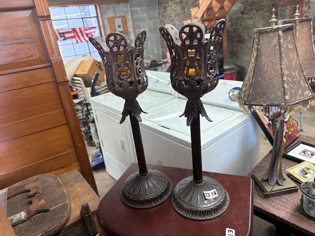 (2) CANDLE HOLDERS