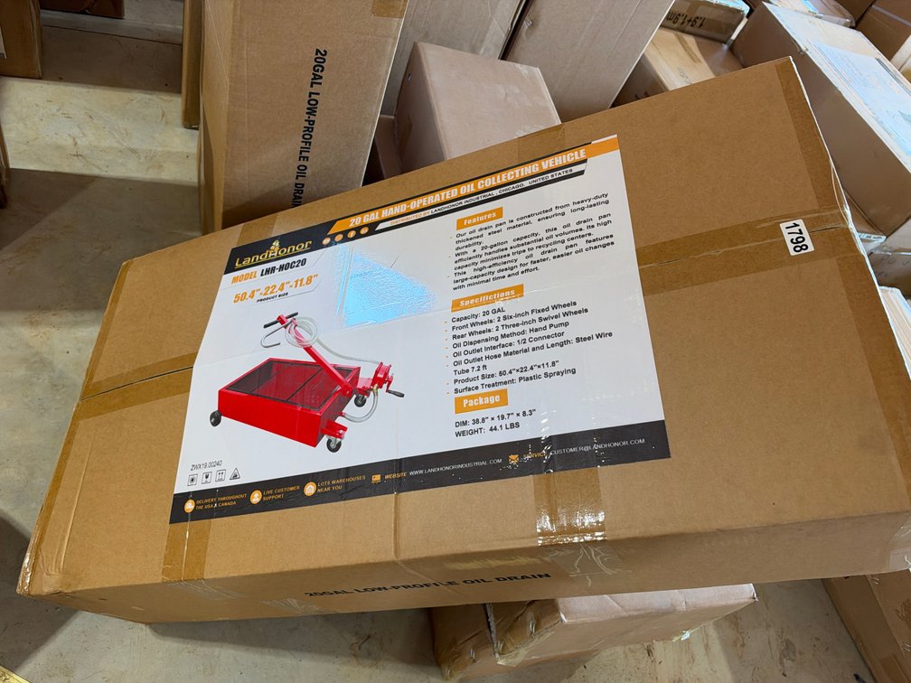 20 GALLON MOBILE OIL DRAIN PAN