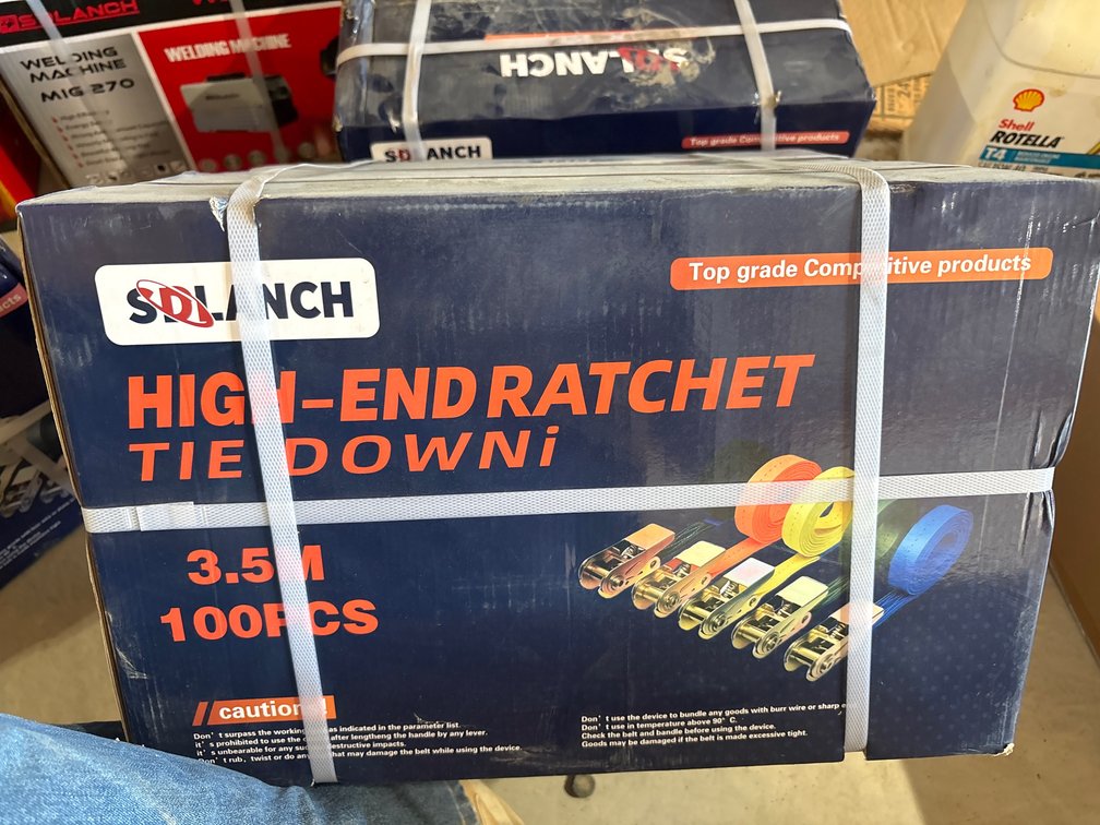 (100) PC RATCHET STRAP SET