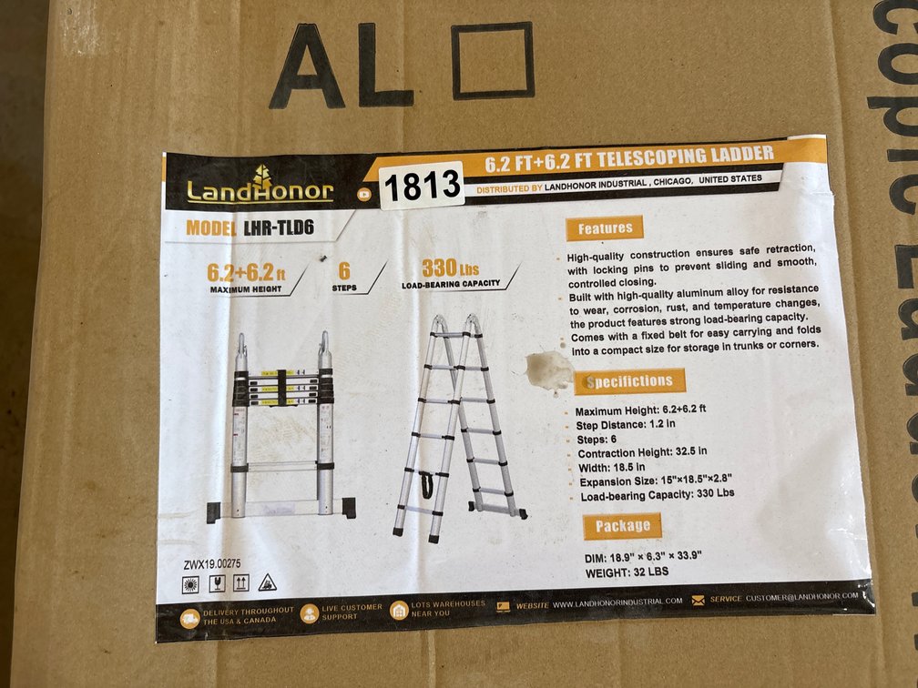 TOOL CART & 6.2’ & 6.2’ TELESCOPING LADDER