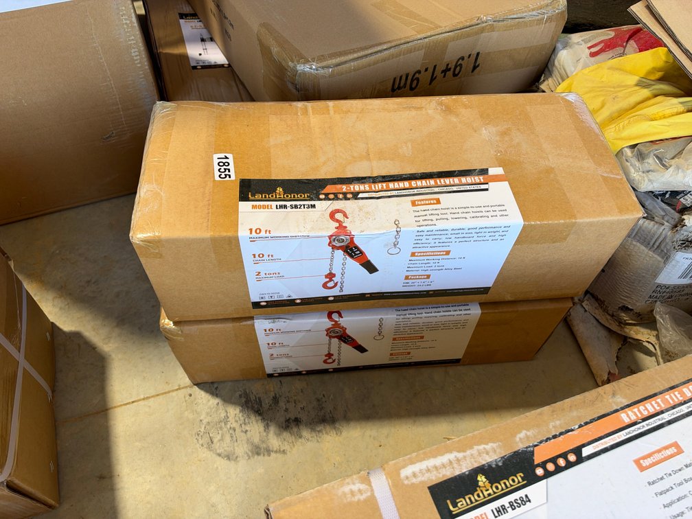 (2) TWO TON CHAIN HOISTS