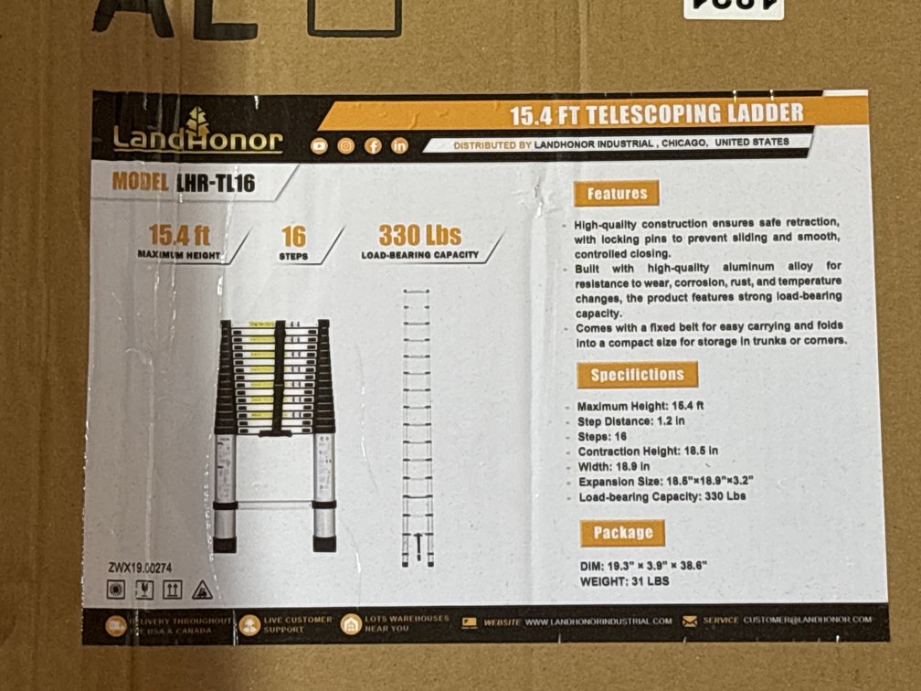 TOOL CART & TELESCOPING LADDER