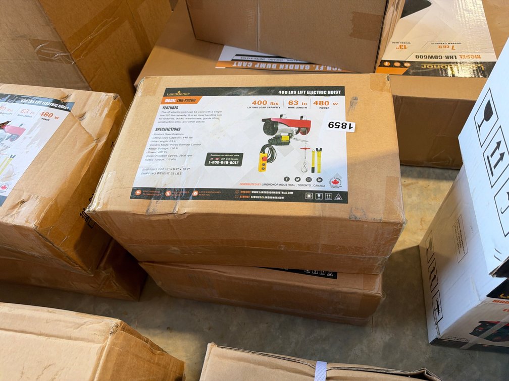 (2) 400LB ELECTRIC HOISTS