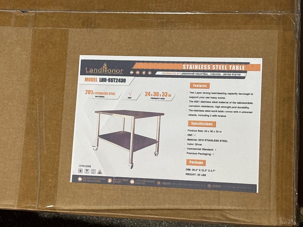 DUMP CART & TABLE