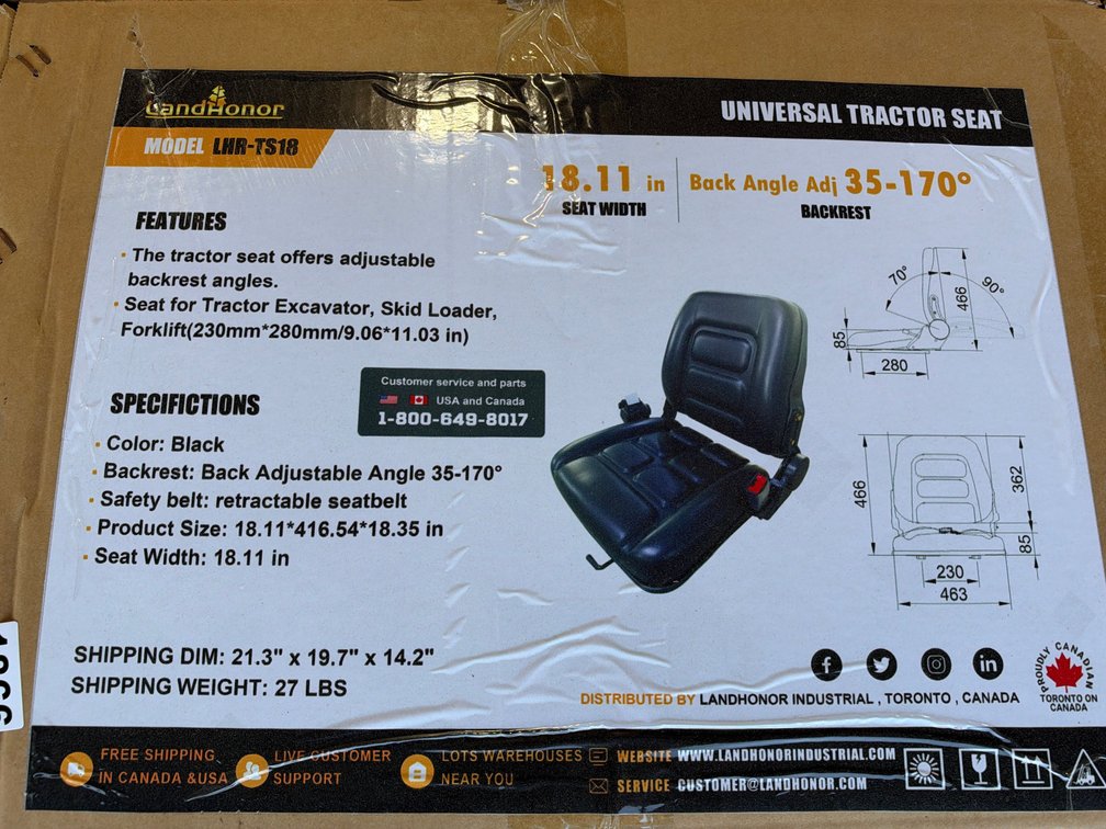 UNIVERSAL TRACTOR SEAT
