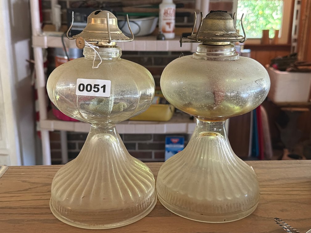 TWO OIL LAMPS