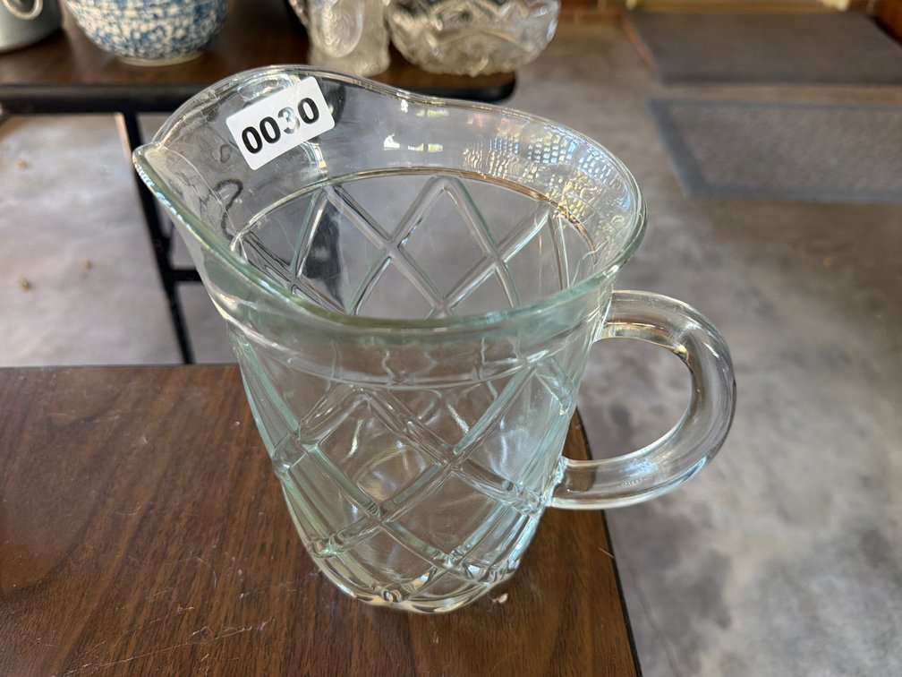 GLASS PITCHER