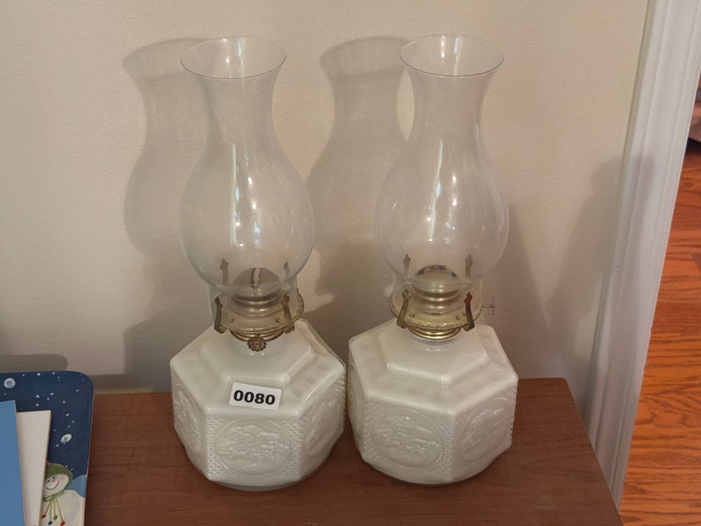 TWO OIL LAMPS