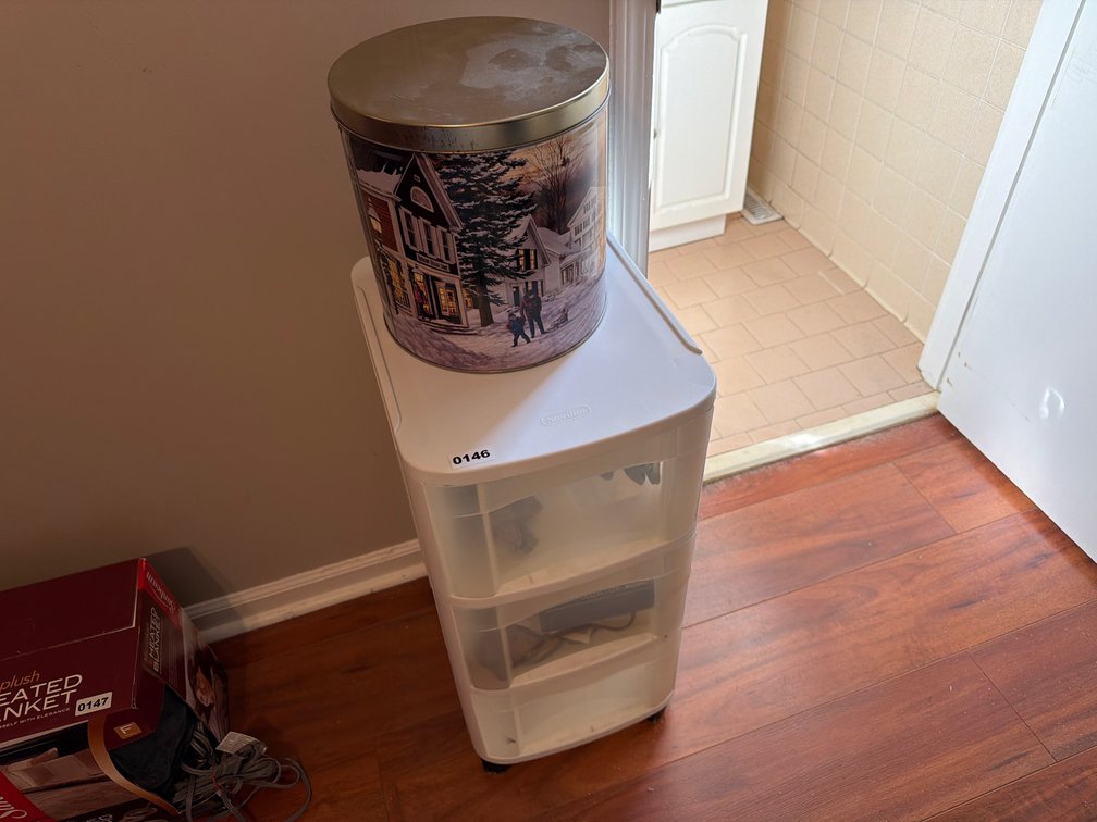 ROLLING 3 DRAWER STERILITE STORAGE, TIN