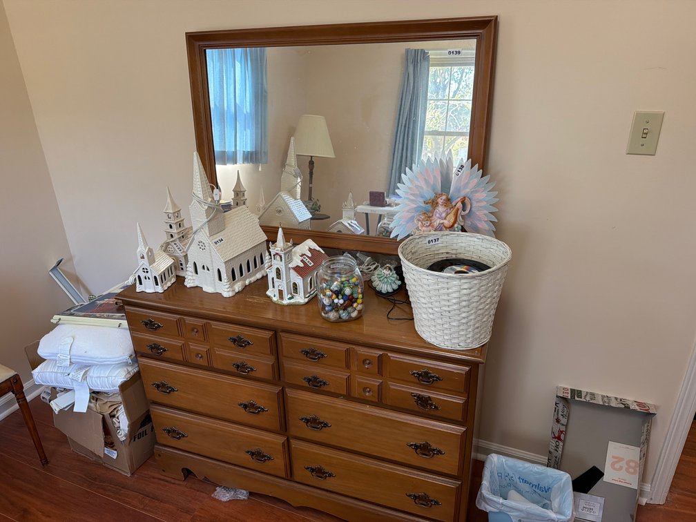 DRESSER AND MIRROR