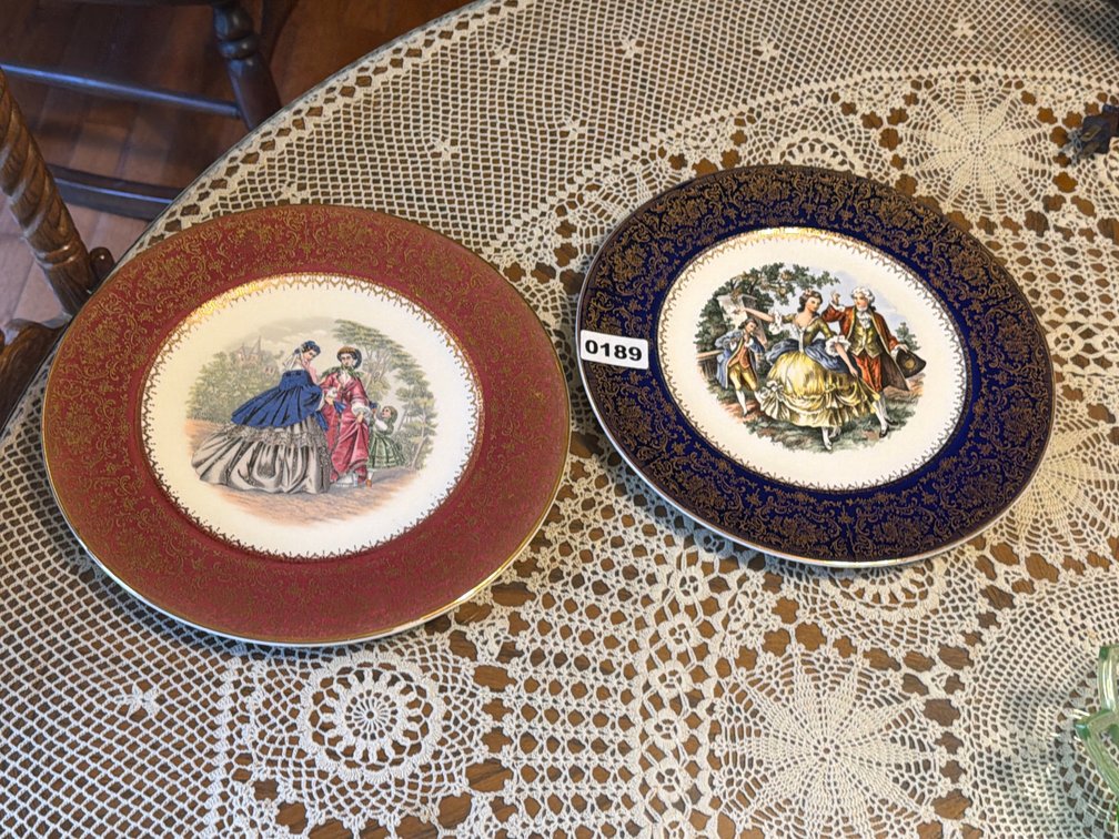 TWO IMPERIAL PLATES