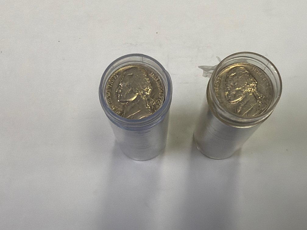 TWO ROLLS OF 1972&1975 NICKELS
