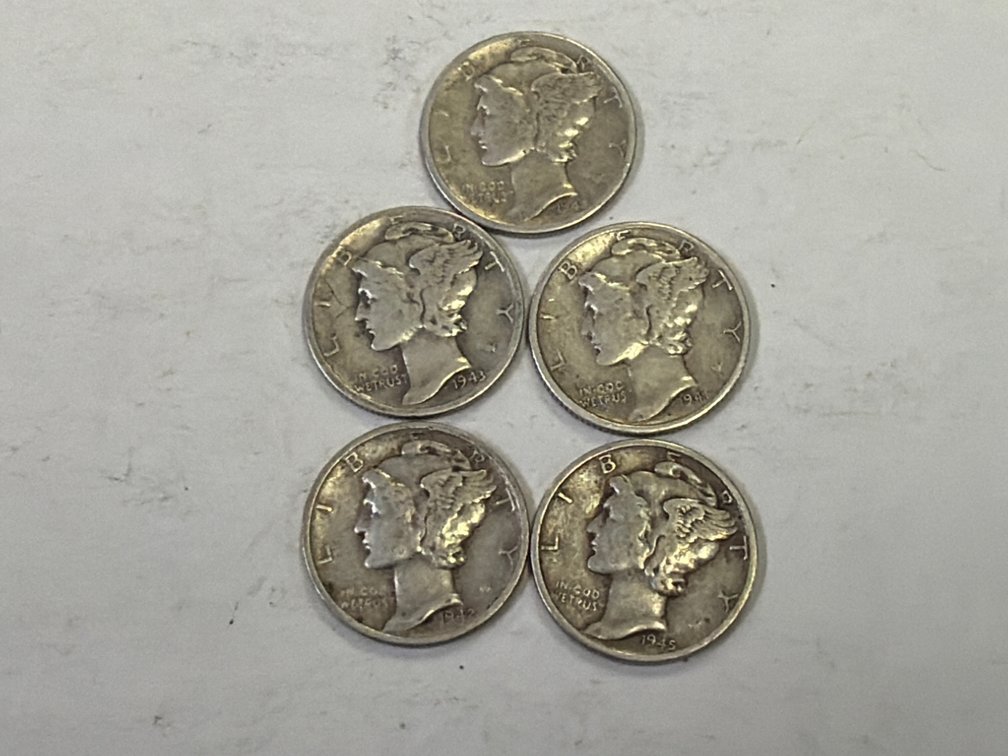 LOT OF MERCURY DIMES