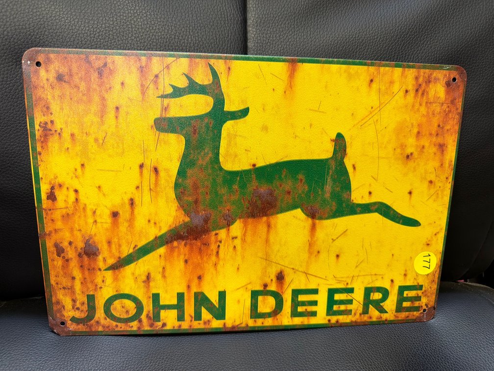 JOHN DEERE METAL SIGN