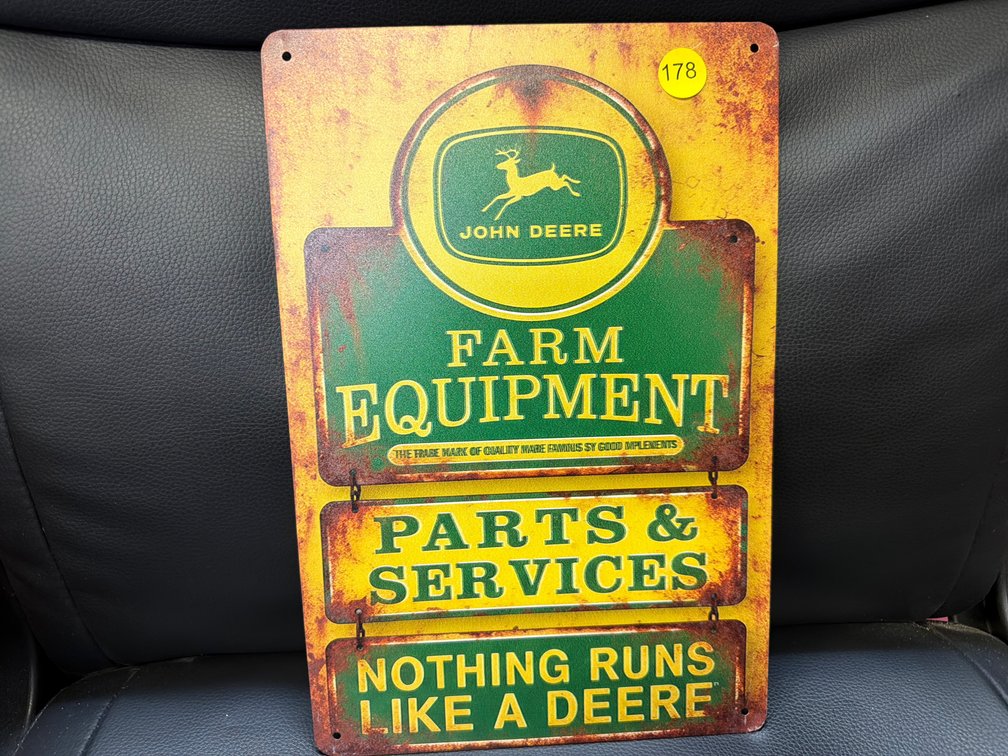 JOHN DEERE METAL SIGN