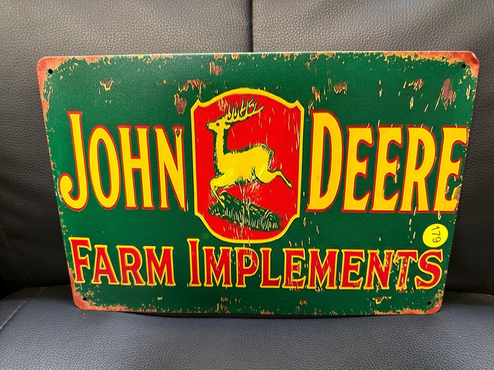 JOHN DEERE METAL SIGN