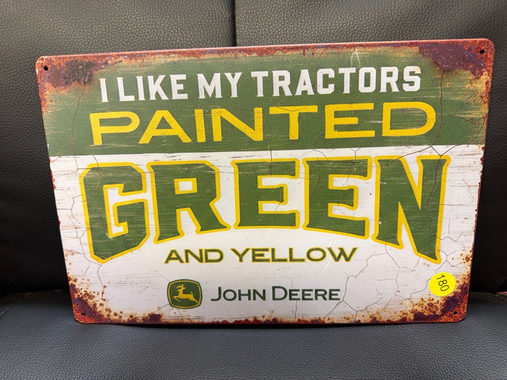 JOHN DEERE METAL SIGN