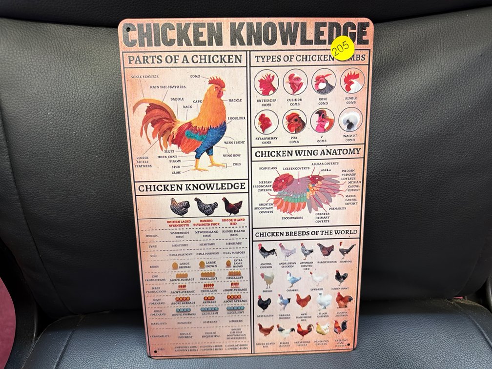 CHICKEN KNOWLEDGE SIGN