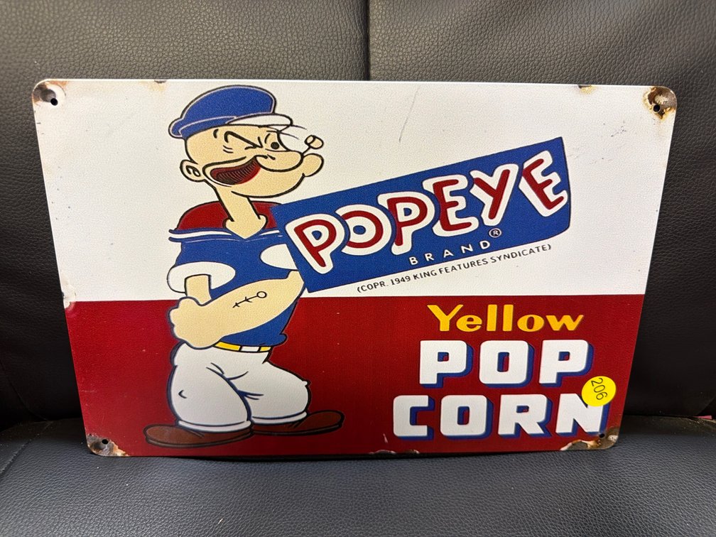 POPEYE METAL SIGN